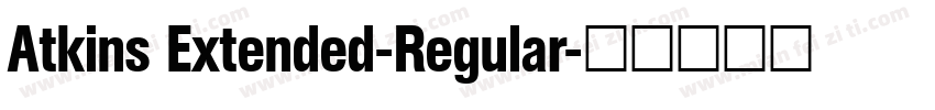 Atkins Extended-Regular字体转换